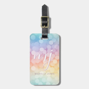 Cute Rainbow Marbles Luggage Tag