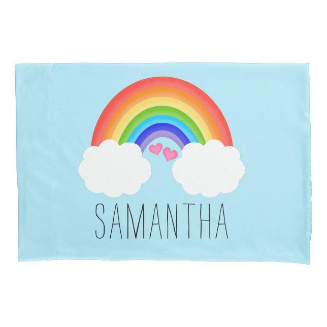 Cute Rainbow Name Pillowcase (Front)