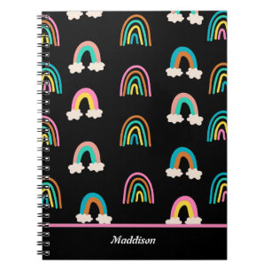 Cute Rainbow Pattern Customizable  Notebook
