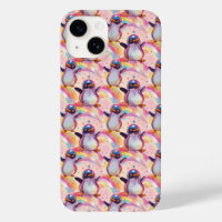 Cute Rainbow Penguins and Stars Pattern