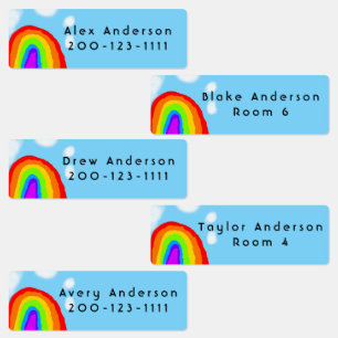Cute Rainbow Personalized Kid's
