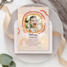 Cute Rainbow Pink Birthday