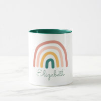 Cute Rainbow Pink Hand writting