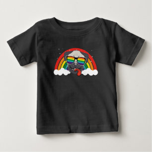 Cute Rainbow Pug Baby T-Shirt