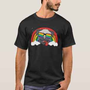 Cute Rainbow Pug T-Shirt