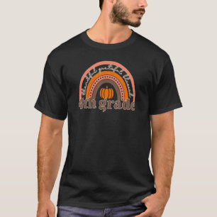 Cute Rainbow Pumpkin Thankful Grateful Blessed 4th T-Shirt