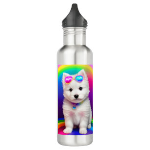 Cute Rainbow Puppy Personalized 710 Ml Water Bottle