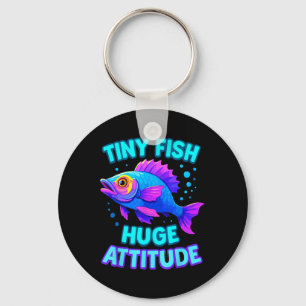 Cute Rainbow Scale Fish Kawaii Cartoon Ocean Kids Keychain