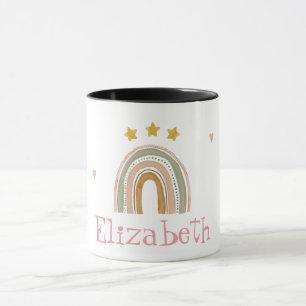 Cute Rainbow Stars Hearts Mug