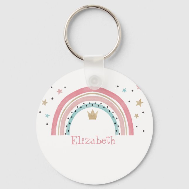 Cute Rainbow Stars Keychain (Front)