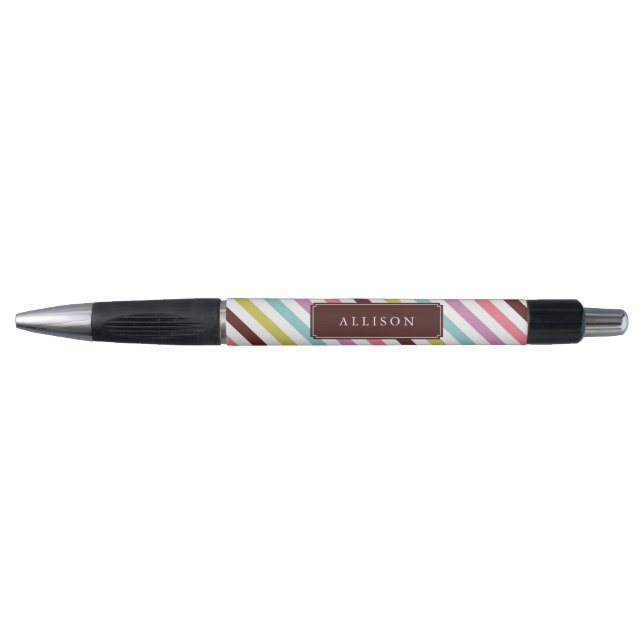 Cute Rainbow Stripes Pattern Pen (Front)