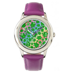 Cute rainbow turtle pattern watch