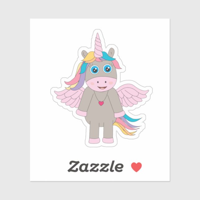 Cute Rainbow Unicorn Design (Sheet)