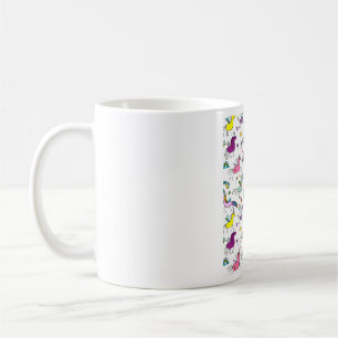 cute rainbow unicorn pattern coffee mug
