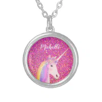 Personalized clearance unicorn necklace