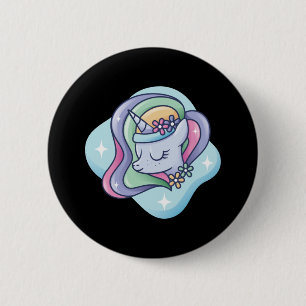 Cute Rainbow Unicorny 2 Inch Round Button