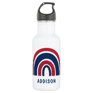 Cute Rainbow Unique Boy Personalized Custom Name 532 Ml Water Bottle