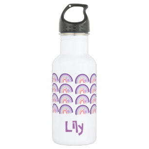 Cute Rainbows  Colourful Purple Tones 532 Ml Water Bottle