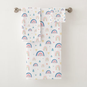 Cute Rainbows & Hearts Motif