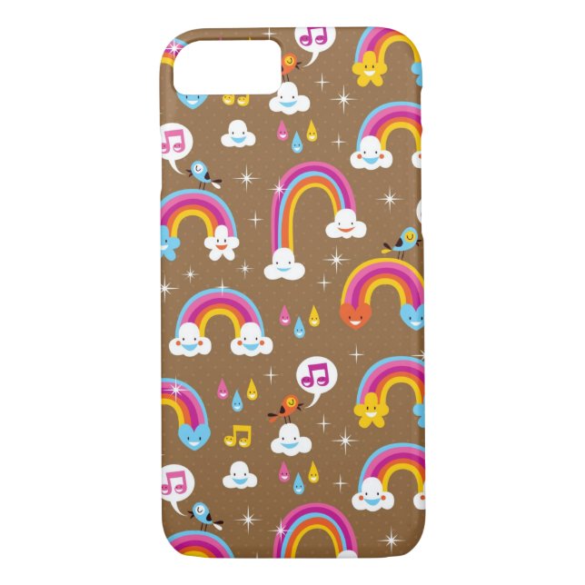 cute rainbows pattern Case-Mate iPhone case (Back)