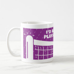 Cute rainy day coffee mug for tennis lover
