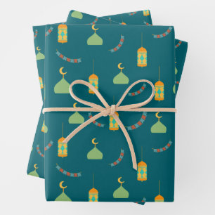 Cute Ramadan Eid Gift Wrapping Paper Sheets