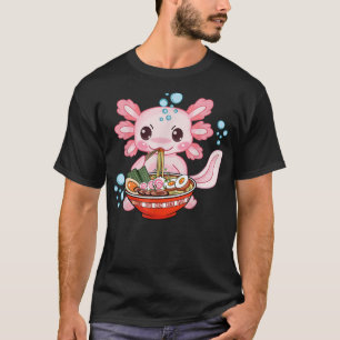 Cute Ramen Aolotl Noodles Japanese Anime Otaku Nu T-Shirt