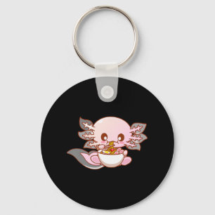Cute Ramen Axolotl Kawaii Anime Japanese Food Girl Keychain