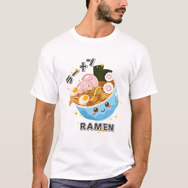 Cute Ramen Japanese Food T-Shirt (Front)