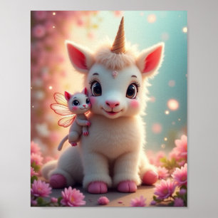 Cute rare animal poster