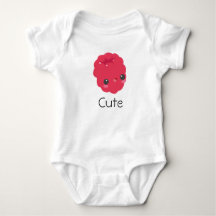 Cute raspberry baby grow