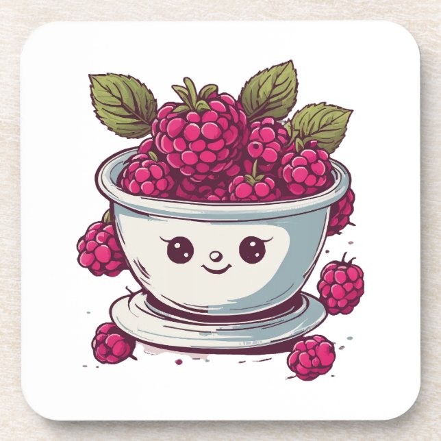 CUTE RASPBERRY COASTER (Front)