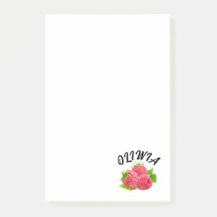 Cute raspberry Personalized notes