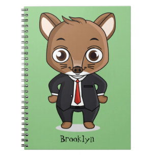 Cute rat cartoon illustration notebook