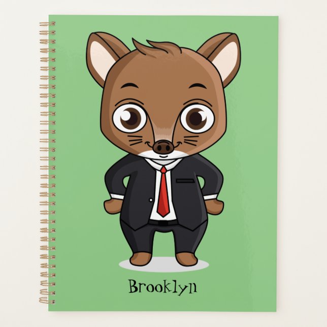 Cute rat cartoon illustration planner (Front)