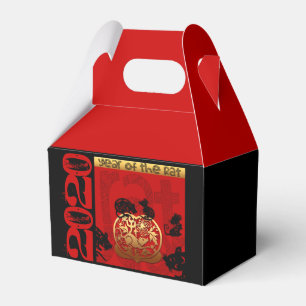 Cute Rat Chinese Year 2020 Zodiac Birthday GFB Favor Box