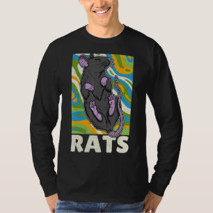 Cute Rat Domestic Rat Rodent Mouse Pet Biology 19 T-Shirt