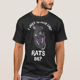 Cute Rat Domestic Rat Rodent Mouse Pet Biology 21 T-Shirt