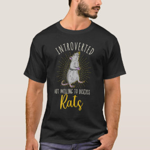 Cute Rat Domestic Rat Rodent Mouse Pet Biology 34 T-Shirt