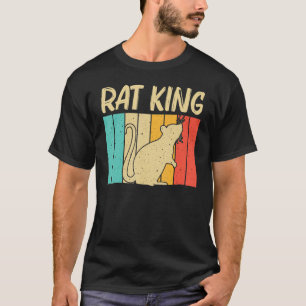 Cute Rat For Men Dad Mouse Rat River Rat Pet Rode T-Shirt