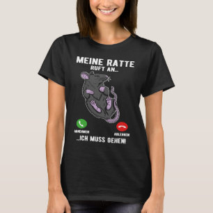 Cute Rat House Rat Rodent Mouse Pet Biology T-Shirt