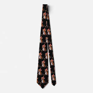Cute Rat in red polka dot birthday Tie