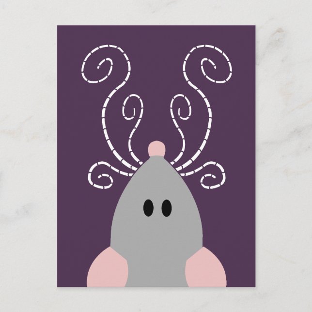 Cute Rat or Mouse Post Card (Front)