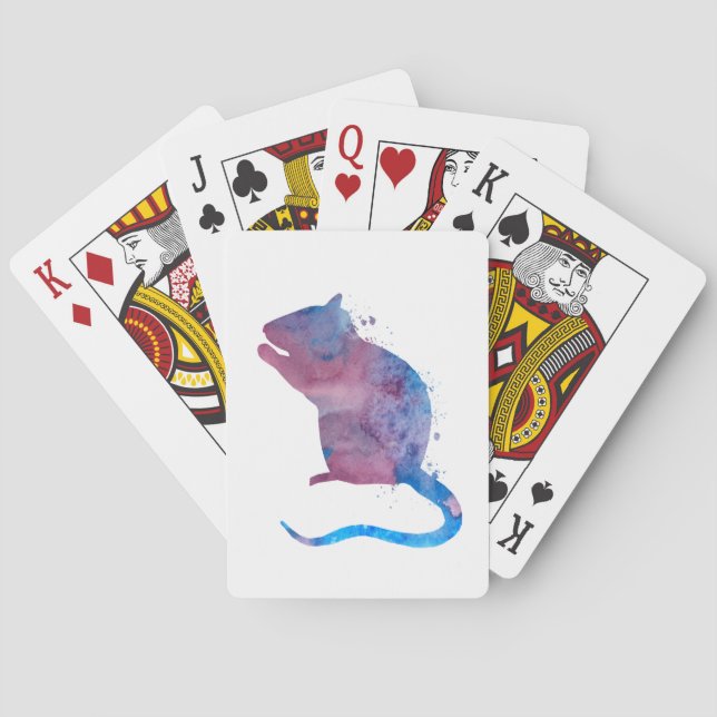 Cute Rat Playing Cards (Back)