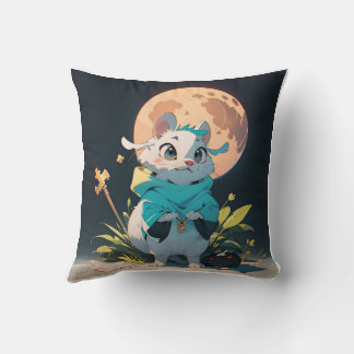 Cute Rat Round Pillow