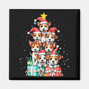Cute Rat Terrier Le Dog Christmas Tree Xmas  Magnet