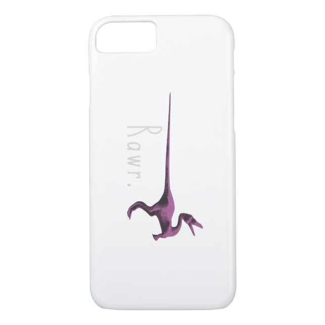 Cute Rawr Pink Dinosaur Case-Mate iPhone Case (Back)