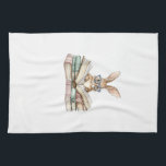 Cute Reading Bunny Glasses Books Bookworm Reader T Kitchen Towel<br><div class="desc">Cute Reading Bunny Glasses Books Bookworm Reader Teacher T-Shirt</div>