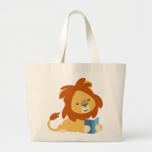 Cute Reading Cartoon Lion Bag