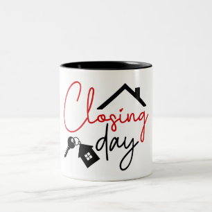 Cute Real Estate Agent/Realtor Two-Tone Coffee Mug
